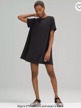 lululemon athletica Light Heather Gray All Yours Tee Shirt Dress